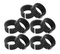 YARNOW 10 Unidades Reductor de Ondas Negro Estructura Dividida y Diseño Abierto Plástico para Instalación sin Herramientas para Soporte de Micrófono y Instrumento