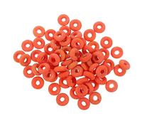 YARNOW 100 Anillos de Goma Naranja para Castración Segura Sangre en Ovejas y Ganado Alicates de Acero Inoxidable para Cortar y Expandir