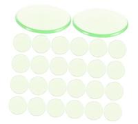 YARNOW 100 Piezas Chips de plástico Transparentes Juego marcadores Jumbo cálculo pequeñas fichas de Bingo fichas de conteo de póquer Patatas Fritas ficha de Bingo Resina Verde Claro