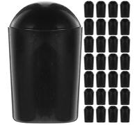 YARNOW 100 Piezas de Cubiertas Protectoras de Pvc para Puntas de Ganchos y Perchas de Ropa, Fáciles de Instalar y Transportar, Color Negro Esquinas Redondeadas