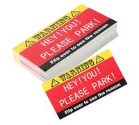 YARNOW 100 Tarjetas De Infracción De Estacionamiento Tarjetas De Aviso De Mal Estacionamiento Multas De Estacionamiento Notas De Infracción De Estacionamiento Divertidas Mini