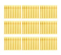 YARNOW 100 Unidades Pegatinas Adhesivas Impermeables de Pvc Diseño Reflectante para Panel de Instrumentos, Etiquetas Direccionales Amarillas para Señalización Precisa
