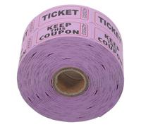 YARNOW 1000 Boletos de Rifa en Rollo Púrpura Numerados de Papel con Diseño Único para Fiestas de Cumpleaños y Sorteos Festivos