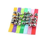 YARNOW 10piezas Campana De Muñeca Campana De Mano Pulsera De Cascabel Decorativa Para Baile Pulseras De Sonajero Mezcla De Colores Para Actuación Infantil