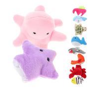 YARNOW 10Piezas Dedo de Animales de Títeres de Mano de Peluche para Historias para Personajes de Dibujos Animados