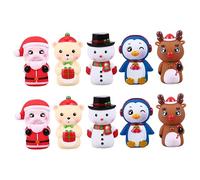 YARNOW 10piezas Títeres De Dedo Navideños Juguetes para Cuentos Títeres De Mano para Dibujos Animados Interactivos Fiestas