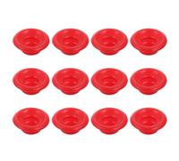 YARNOW 12 Arandelas Rojas de Sellado para Botellas Cierre Oscilante, Juntas de Plástico a Prueba de Fugas para Botellas de Jugo, Cerveza y Refrescos, Repuestos para Tapas de Cocina