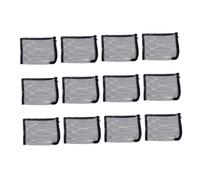 YARNOW 12 Piezas Bolsa de Malla de Nylon de Unidades Bolsa de Filtro para Estanque de Jardín y Acuario Resistente y Reutilizable Color Negro