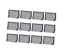 YARNOW 12 Piezas Bolsa de Malla de Nylon para Filtro de Estanque y Acuario Pack de Unidades Negras Duradera y Reutilizable con Cierre para Filtración Eficaz Jardines y Acuarios