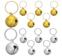 YARNOW 12 Piezas Campanilla para Collar de Perro de Metal Sonido Nítido y Diseño, Accesorio Colgante Adecuado para Entrenamiento Antipérdida y Uso al Aire Libre