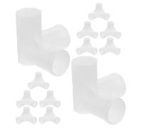 YARNOW 12 Piezas Conector de Plástico Blanco Desmontaje Rápido Diseño Seguro para Tela Conector de 3 Vías para Armario Portátil de Tela para Estructura de Marco
