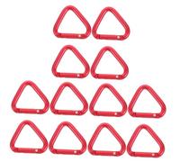 YARNOW 12 Piezas De Mosquetón con Hebilla Triangular para Escalada En Montaña Hebilla De Escalada En Montaña Clips De Escalada Mosquetón para Acampar Mosquetón De Metal Multifunción