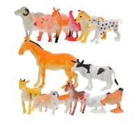 YARNOW 14Piezas Farm Animal Miniature Models Realistic Animal Figures For Farm Scene Decoration and Photography Accessories For Playsets and Collectibles