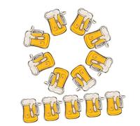 YARNOW 15 piezas Broche Luminoso de Jarra de Cerveza con Diseño de Dibujos Animados Accesorio Divertido para Solapas para Decoración de Fiestas y Despedidas de Soltera