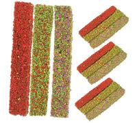 YARNOW 15 Piezas Decoración Simulada del Césped Falso Arbusto Artificial Plantas Decoración De Vegetación Arbustiva Mechones Miniatura Micro para Penacho Follaje Esponja