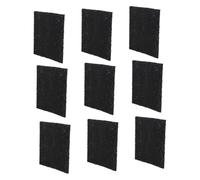 YARNOW 15 Piezas Pastillas Desodorantes para Gatos Cacerola Anillo De La Estufa De Gas Lámina Soporte del Quemador De Gas Calentador Campana Wok De Caldera Extensor Carbón Activado Black