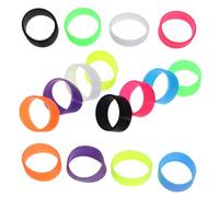 YARNOW 16 Anillas Antideslizantes para Raqueta de Tenis y Bádminton, Anillos Elásticos de Silicona Pequeños, Protector de Sobregrip Profesional Multicolor, Accesorios Deportivos