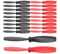 YARNOW 16 Pares de Palas de Hélice de Avión de Plástico para Drones RC, Mini Palas de Repuesto en Colores Negro y Rojo, Accesorio para Reparación de Aviones de Juguete, Uso Interior