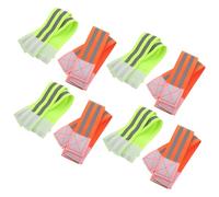 YARNOW 16 Piezas Brazalete Reflectante Ajustable Doble Banda Ancha para Alta Visibilidad en Actividades Deportivas Aire Libre