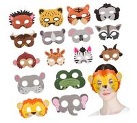 YARNOW 16Piezas Máscaras De Animales Para Disfraces Para Fiestas Cumpleaños y Cosplay Accesorios Para Fotos Temáticos Variedad De Estilos