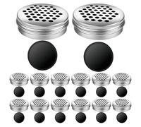 YARNOW 18 Juegos Contenedor de Entrenamiento de Olfato para Perros de Aluminio con Diseño Portátil y Puntos Magnéticos para Trabajo de Aroma en Interiores