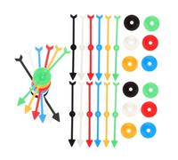 YARNOW 18 Piezas Giratorios Digitales Aula De Hilanderos De Flechas para Juego Hilanderos Flecha Extra Probador De Hilanderos De Flechas Accesorios El Plastico