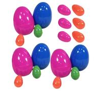 YARNOW 18piezas De Plástico Huevos De Pascua Decorativos Para Fiestas Moldes Para Huevos De Colores Realistas Para Manualidades De Easter De Juguete Para Colorear