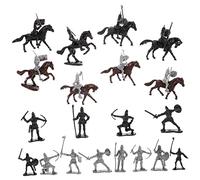 YARNOW 1juego Miniaturas De Soldados Medievales y Caballeros Caballo Decoraciones para y Coleccionistas Figuras Realistas para DIY