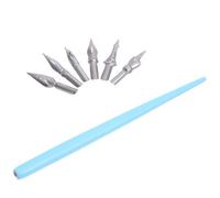 YARNOW 1juego Plumas Estilográficas Europeas con Mango de Madera para Caligrafía Set de Plumillas Reemplazables para Dibujo y Escritura Artística Kit de Inicio con Color Aleatorio