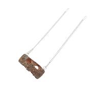 YARNOW 1pieza Juguete Colgante De Madera para Periquitos Barra De Masticar De Manzana Natural Accesorio para Jaula De Aves Juguete para Aliviar Estrés y Mordida De Pájaros