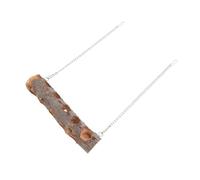YARNOW 1pieza Juguete Colgante para De Cage Barra De Masticar De Madera De Manzana para Aves Juguete De Mordida Seguro para Periquitos y Aves Pequeñas