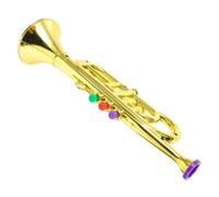 YARNOW 1pieza Trompeta De Juguete Musical para Instrumento Educativo De Aprendizaje Temprano Diseño Realista y Seguro para Representaciones Teatrales y Fiestas Juguete Musical Creativo