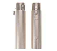 YARNOW 2 adaptadores DMX de 5 pines hembra a 3 pines XLR macho - Conector de audio para iluminación de escenario, micrófono, equipo de estudio - Convertidor XLR para fiestas y eventos de DJ