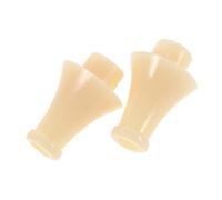 YARNOW 2 Boquillas de Cucurbitáceas para Flauta Hulusi, Diseño Ergonómico en Resina Abs Blanco, Mejora la Calidad del Sonido para Músicos Principiantes y Profesionales