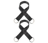 YARNOW 2 correas de carga para discos de pesas para cinturón de lastre - Correa de carga para discos de mancuernas y barras para entrenamiento de fuerza, ejercitador de antebrazo y muñeca de 76 cm