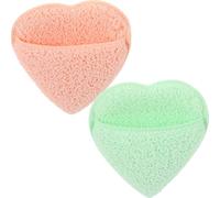 YARNOW 2 Esponjas Limpiadoras Faciales de All-in-one para Eliminación de Maquillaje Diseño Lindo y Estilo Moderno para Uso Diario