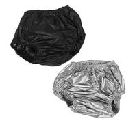 YARNOW 2 pañales impermeables reutilizables para personas mayores, cubierta transpirable para pañales, ropa interior tipo pañal antifugas para adultos mayores con discapacidad - 120 cm/14,6 pulgadas