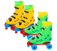YARNOW 2 Pares de Zapatos de Dedo para Patines de Dedo de Simulación Juguete Compacto y Ligero de Patín Falso para Escritorio Obsequio Divertido para Ocio y Decoración Color Aleatorio