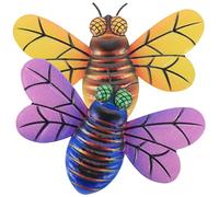 YARNOW 2 Piezas Abeja De Hierro Corazones De Mimbre Para Colgar Papel Pintado Exterior Plantas Falsas Tinte Cera De Abejas Decoraciones De Abejas Artificial Colmena Panal Estaño Planchar