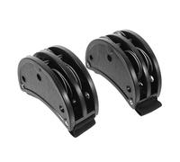 YARNOW 2 Piezas Accesorios de campana de pie Musical pandereta montada pandereta para bebés pandilla pandereta de percusión de mano panderetas de pie para adultos Metal Negro