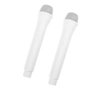 YARNOW 2 Piezas Accesorios de micrófono de simulación Fiesta pequeño pretendiente micrófono de Juguete Vlogs Accesorio de micrófono fingir Jugar micrófono AbS