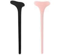 YARNOW 2 Piezas Ayudante para Delinear Ojos Silicona Antideslizante y Diseño Curvo Mate, Adecuado para Entrenamiento Prolongado y Mesas Pequeñas de Maquillaje