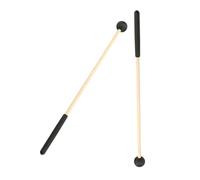 YARNOW 2 Piezas Baqueta de bola con mango de madera. percusión de mazos de hilo palo de tambor de fieltro de piruleta suave baquetas de aire para adultos marimba caucho