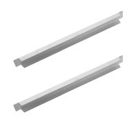 YARNOW 2 Piezas Barras Divisorias de Acero Inoxidable y Ajuste Versátil de 25 Cm para Optimización de Espacio en Cocinas de Restaurantes y Servicios de Alimentos