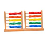 YARNOW 2 Piezas Bastidor informático de Cinco velocidades Juguete Contador de Cuentas ábaco matemáticas Juguetes ábaco Juguetes ábaco para matemáticas de Madera