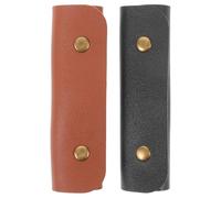YARNOW 2 Piezas Bolsa para Baquetas de Batería Cierre Doble a Presión, Material Pu Antideslizante Que Previene Daños y Rayaduras, Adecuado para Músicos en Ensayos y Conciertos al Aire