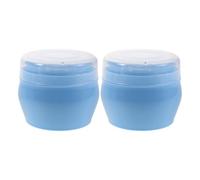 YARNOW 2 Piezas Caja de Polvos de Viaje, Borla para Polvos Corporales con Estuche, Plástico y Pelusa, Portátil, para Aplicación Suave, para Bebés y Padres, Uso en Viaje