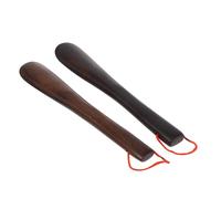 YARNOW 2 piezas Calzador de Madera de Sándalo Práctico Elevador de Zapatos Resistente y Portátil con Cuerda para Hombre y Mujer Fácil de Usar y Duradero