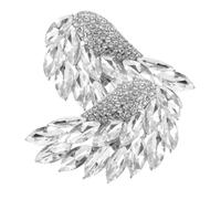 YARNOW 2 piezas Clips de Zapato con Alas Desmontables y Pedrería de Adorno Brillante para Tacones Altos y Sandalias Planas Joyería de Zapatos DIY para Mujer Decoración Versátil y