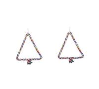 YARNOW 2 Piezas Columpio para Trepar Pájaros Columpios Loros Pájaro Juguete para Loro Columpio Triangular Entrenamiento Mascotas Escalar Puente Colgante